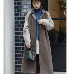 MURUA ボアドッキングロングコート