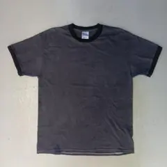 後染め PORT and COMPANY リンガーTシャツ フェードブラック Lのサムネイル