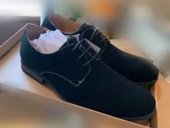 ブラックスエード ドレスシューズ