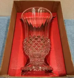 ☆新品未使用箱付☆旧東ドイツ製GDR☆岩津硝子☆色被せ切子特大
