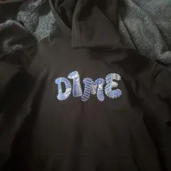Dime ロゴ刺繍 プルオーバーパーカー ブラック Mのサムネイル