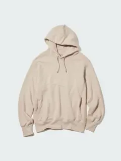 【極美品】ユニクロ スウェットプルパーカ ベージュ Mサイズ 型番440350