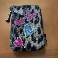 Think Best レオパード柄 ハート刺繍 電子タバコケース