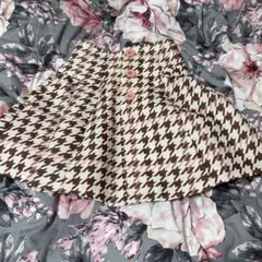TRALALA　スカート　千鳥柄　0サイズ