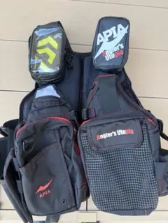 【大幅値下げ】Angler's Utopia フィッシングベスト ブラック APIA アングラーズユートピア フィッシングベスト - メルカリ