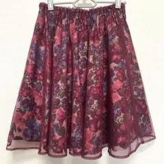 LOWRYSFARM 花柄 チュールスカート