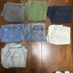 デニム•カーゴパンツセット7枚 GU eight right-on アベイル