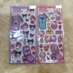 平成はっぴーフォン シール キティちゃん　クロミちゃん　マイメロちゃん　◎正規品