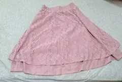 フレアスカート ライトピンク