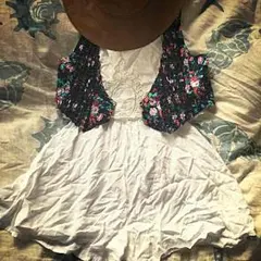 H&M レース ロンパース サロペット ホワイト