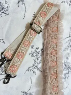 インド刺繍リボン　ショルダーストラップ