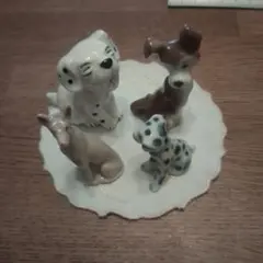 陶器の犬の置物 4体セット