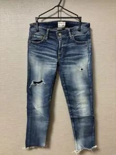 Ungrid ダメージ加工スキニージーンズ