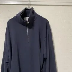 EMMA CLOTHES ハイネック ハーフジップ スウェット