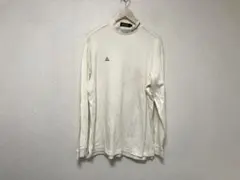 本物ルコックlecoqsportifロゴ刺繍長袖TシャツロンTメンズLゴルフ白