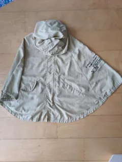 Mark Gonzales フード付きジャケットポンチョ ベージュ