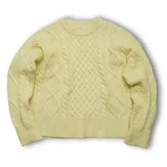 NATURAL BEAUTY BASIC ニット イエロー