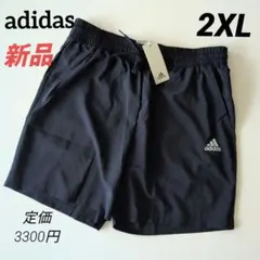 新品 adidasアディダス ハーフパンツ ネイビー メンズ2XL