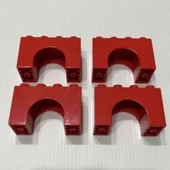 LEGO　レゴ　Duplo　デュプロ　アーチ　2×4×2　赤色　特殊　セット