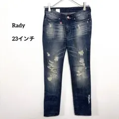 Rady スキニーダメージデニム XSサイズ23 ローライズd335