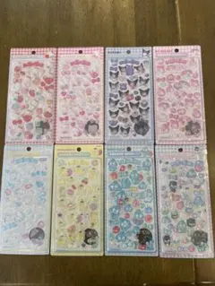 サンリオ　ボンボンドロップシール　8枚セット