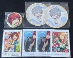 Knights 朱桜司　鳴上嵐　瀬名泉　ぱしゃっつ　缶バッジ　コースター