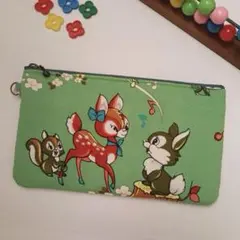 古布　ポーチ　ハンドメイド　昭和レトロ子供着物リメイク