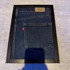 Levi's 501 デニム アートパネル インテリア デニムポスター小物付き