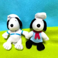 マクドナルド　スヌーピー　玩具　ぬいぐるみ　マスコット　２個