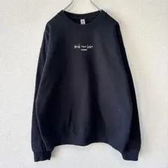 GILDAN スウェット　トレーナー　刺繍　メッセージ　メンズ　L 318