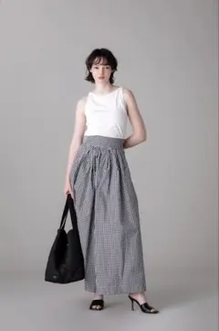 elu. Suzan tack ワイドパンツ ギンガムチェック エル yori - メルカリ
