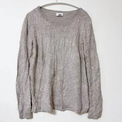 OLD NAVY ベージュ 長袖 ニットセーター M トップス 無地