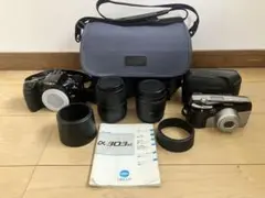 中古MINOLTA α-303sレンズ•OLYMPUS フィルムカメラOZ120