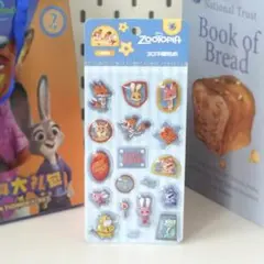 【正規品】ズートピア♡ニックとジュディのぷっくり立体シール