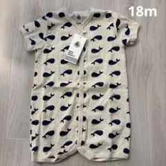 【18ヶ月/81cm】プチバトー☆プリントショートロンパース