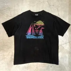 90s USA製 ビンテージ ヨットTシャツ 3XL 黒 ビッグサイズ サーフ
