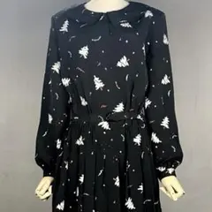 ファン必見! ニコル時代! 70s PINK HOUSE 長袖ワンピース 総柄