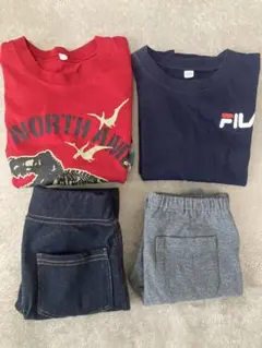 【美品】子ども服 ロンT 長ズボン まとめ売り 110〜120 ユニクロ