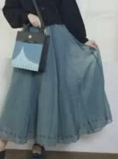 しまむら アナ雪 ちはる アナ チュールスカート 緑