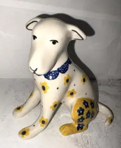 イタリア製 陶器製 犬の置物 ゴールドペイント イタリア製 陶器製 犬の置物 ゴールドペイント - メルカリ