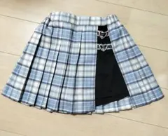 プリーツスカート　水色