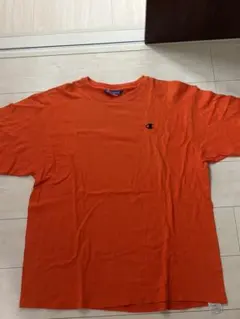 90s 三角タグ チャンピオン オレンジ tシャツ