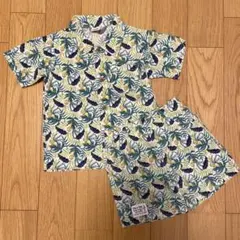 セットアップ　半袖シャツ　ハーフパンツ　ライオン柄　95㎝　お値下げ不可