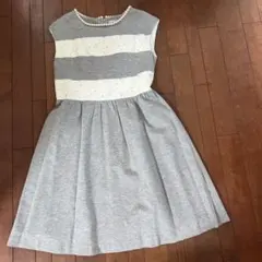 Anatelier ノースリーブワンピース 36 グレー