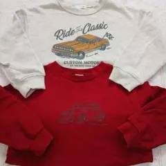 110㎝ 車 トレーナー ナルミヤ petit main b.room