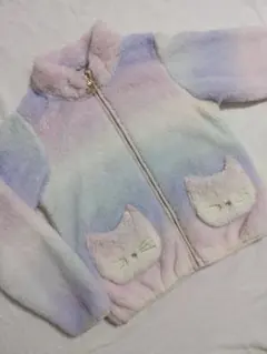 【未使用・1度洗濯のみ】エニィファム　ネコポケット　ボアブルゾン