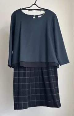 nano universe コーデ風 ドッキングワンピース