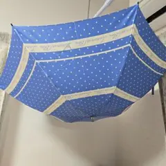 ランバンオンブルー　折り畳み晴雨兼用傘 ブルー　開きやすい