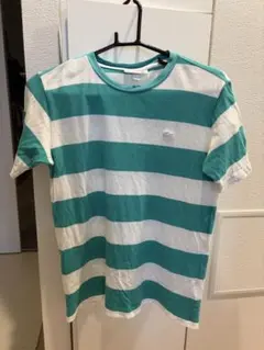 LACOSTE CLASSIC FIT ターコイズストライプ T XS