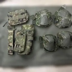 陸自迷彩 ポーチ類 エルボー・ニーパッド セット